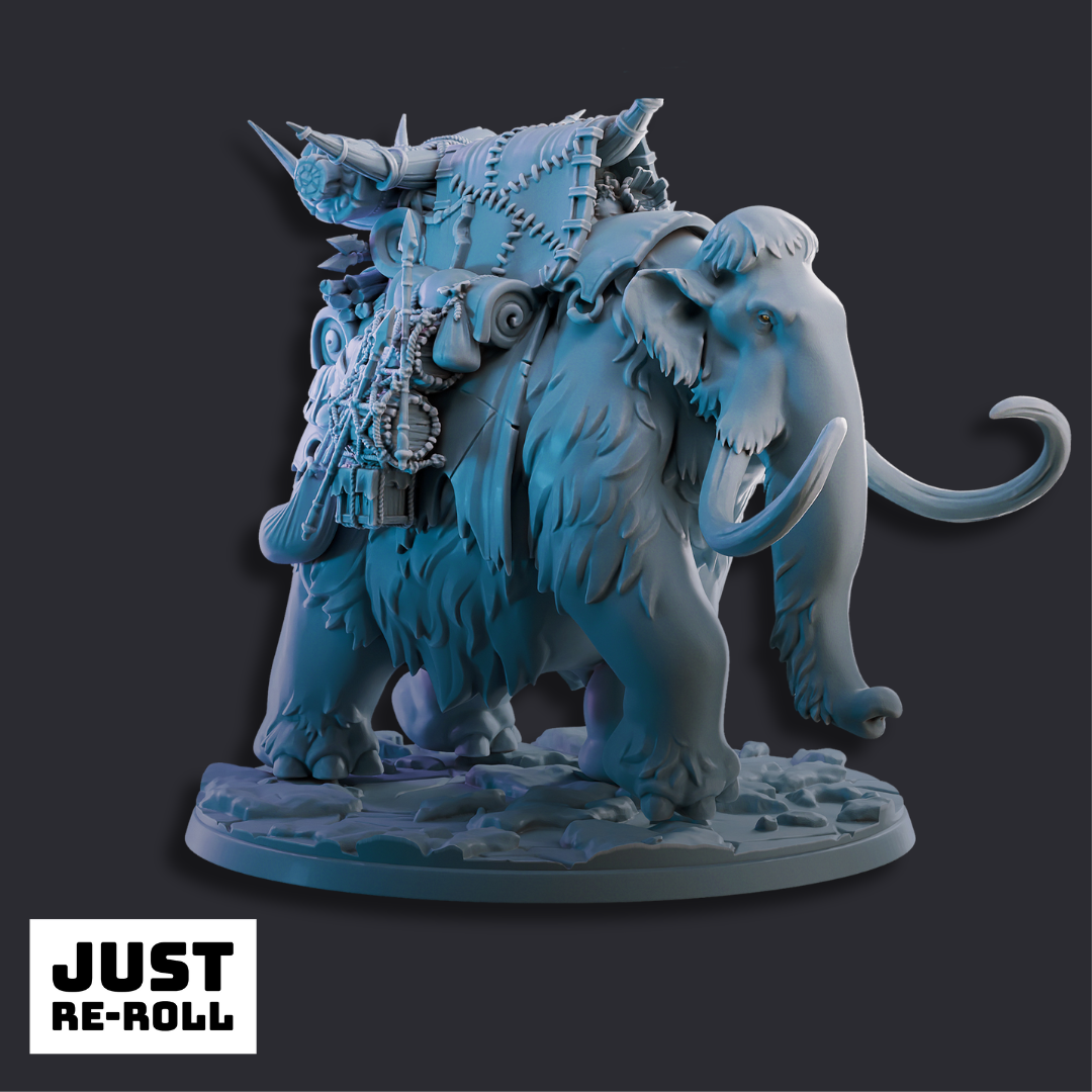 HaulMammoth - 3D Printed Fantasy Mammoth Miniature