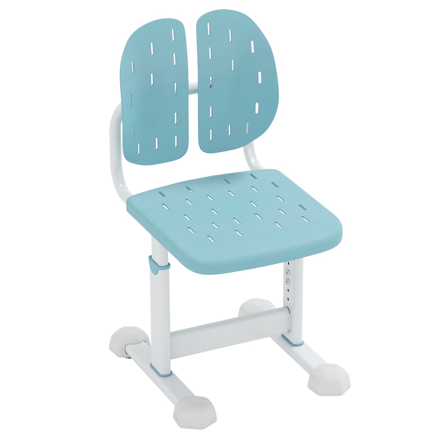 Height-adjustable Kid’s Desk Chair with Double Back Support and Breathable Seat-Blue