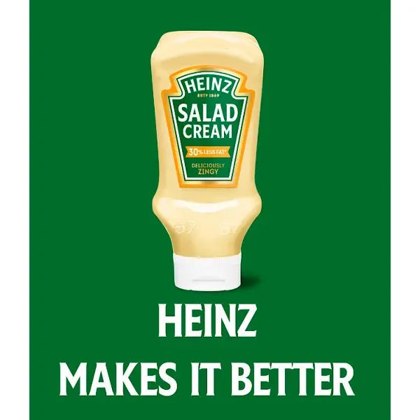 Heinz 30% Less Fat Salad Cream 415g (Case of 10)
