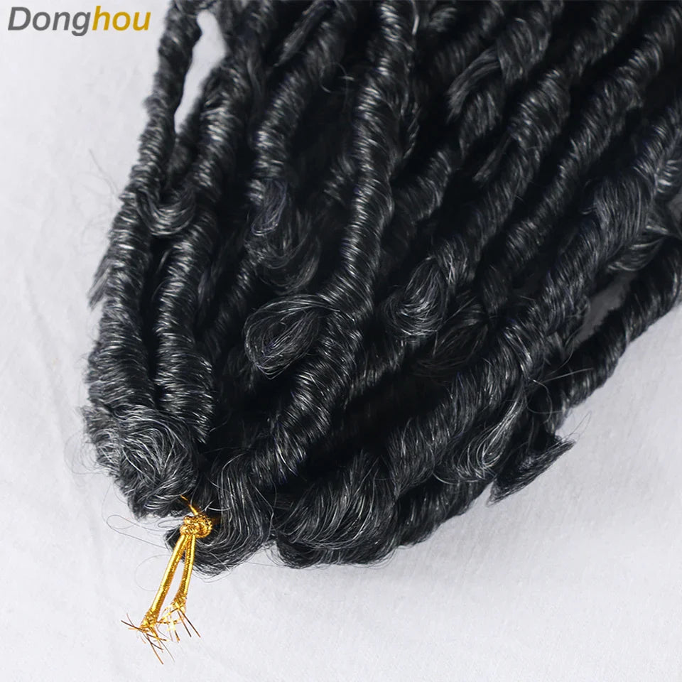 Butterfly Locks Hair Grey Butterfly Locs Pre looped Butterfly Locs Crochet Hair 14 Inch Crochet Butterfly Twist 20 Strands/Pack