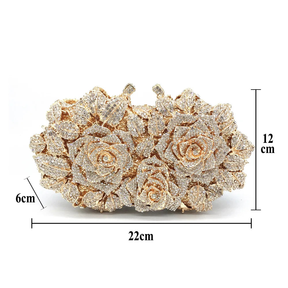 Women's Crystal Clutches Cocktail Purse