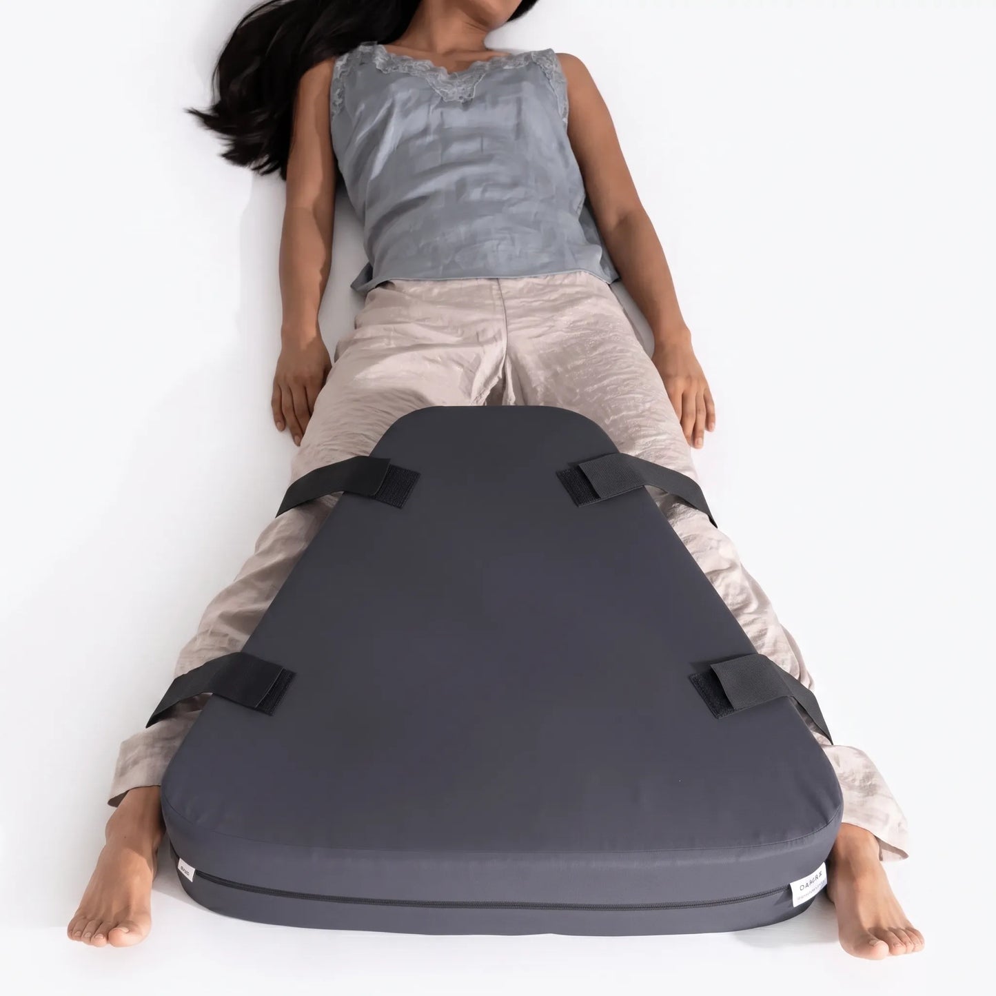 Post-Surgery Hip Abduction Wedge – Leg Separator Pillow with Velcro Straps