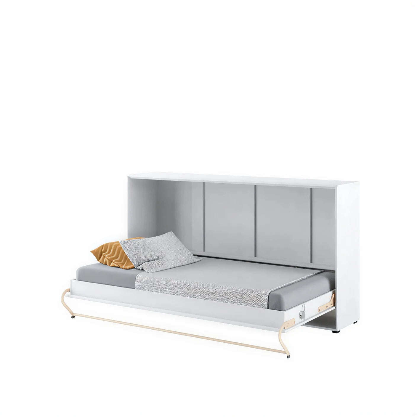 Single (90cm) Horizontal Wall Bed with Cabinet