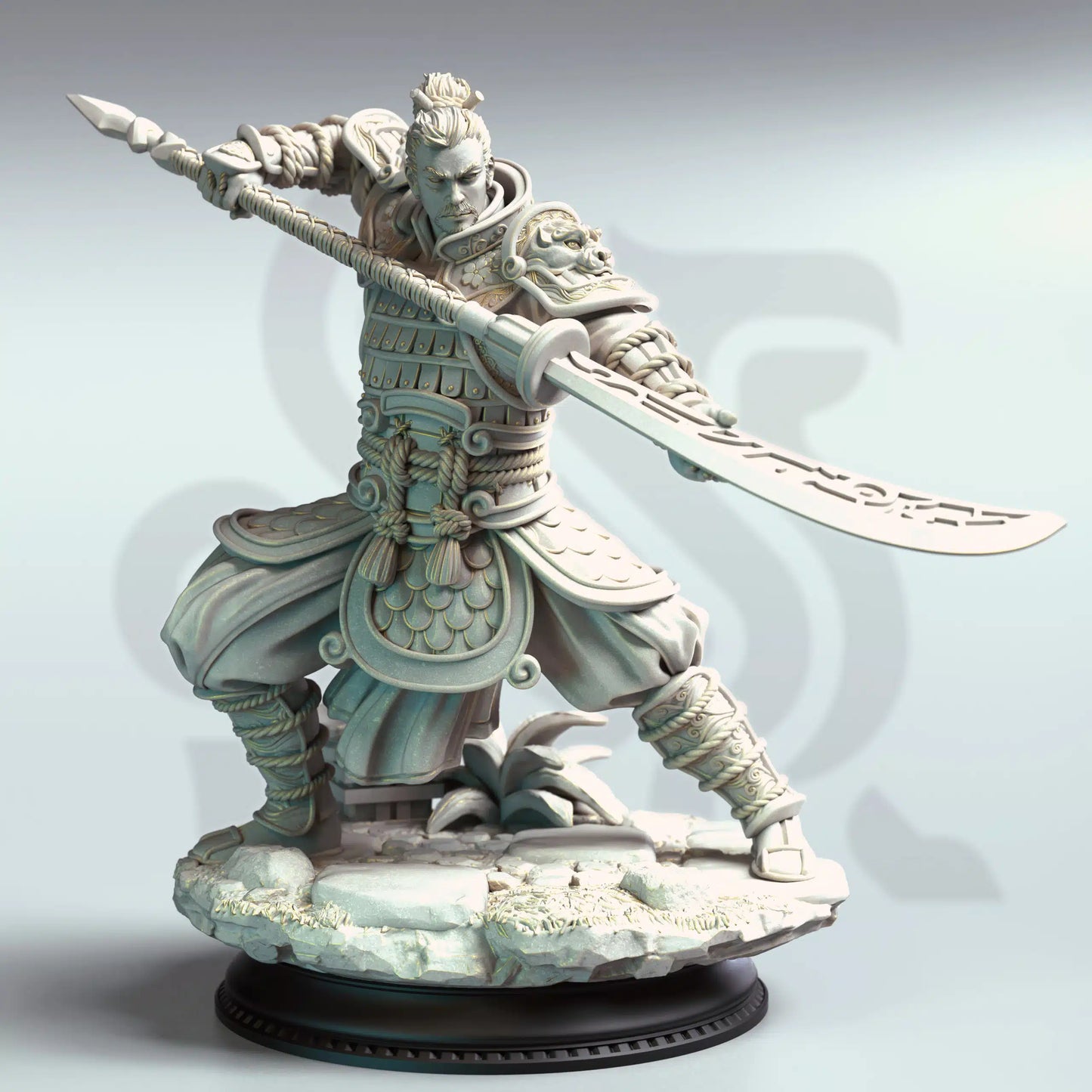 Hu Shen – Commander From the East - 3D Printed Fighter Miniature