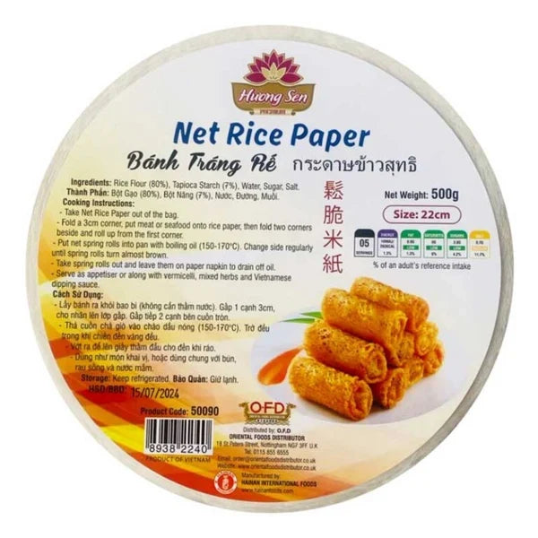 HUONG SEN Net Rice Paper 22cm 500g