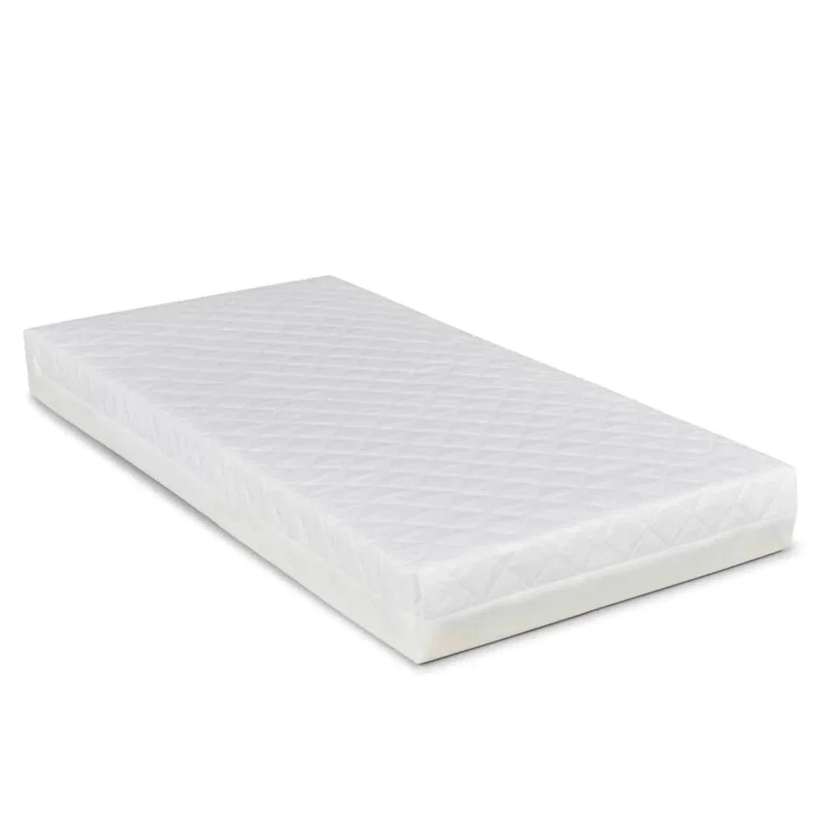 Ickle Bubba Coleby Scandi Cot Bed with Under Drawer Scandi White - Premium Sprung Mattress