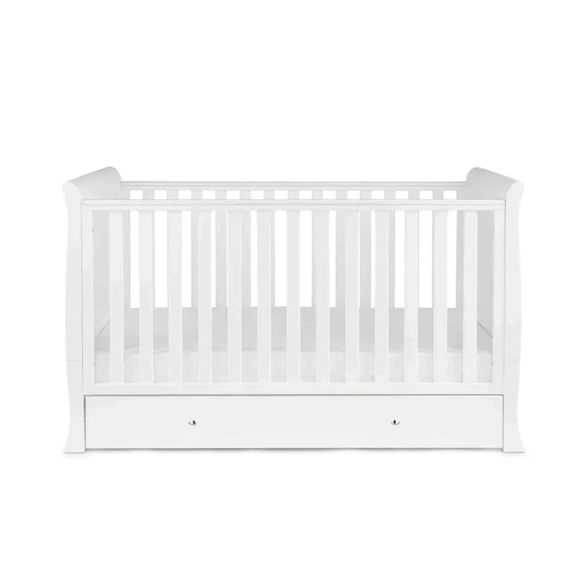 Ickle Bubba Snowdon Classic 3 Piece Furniture Set White - Fibre Mattress