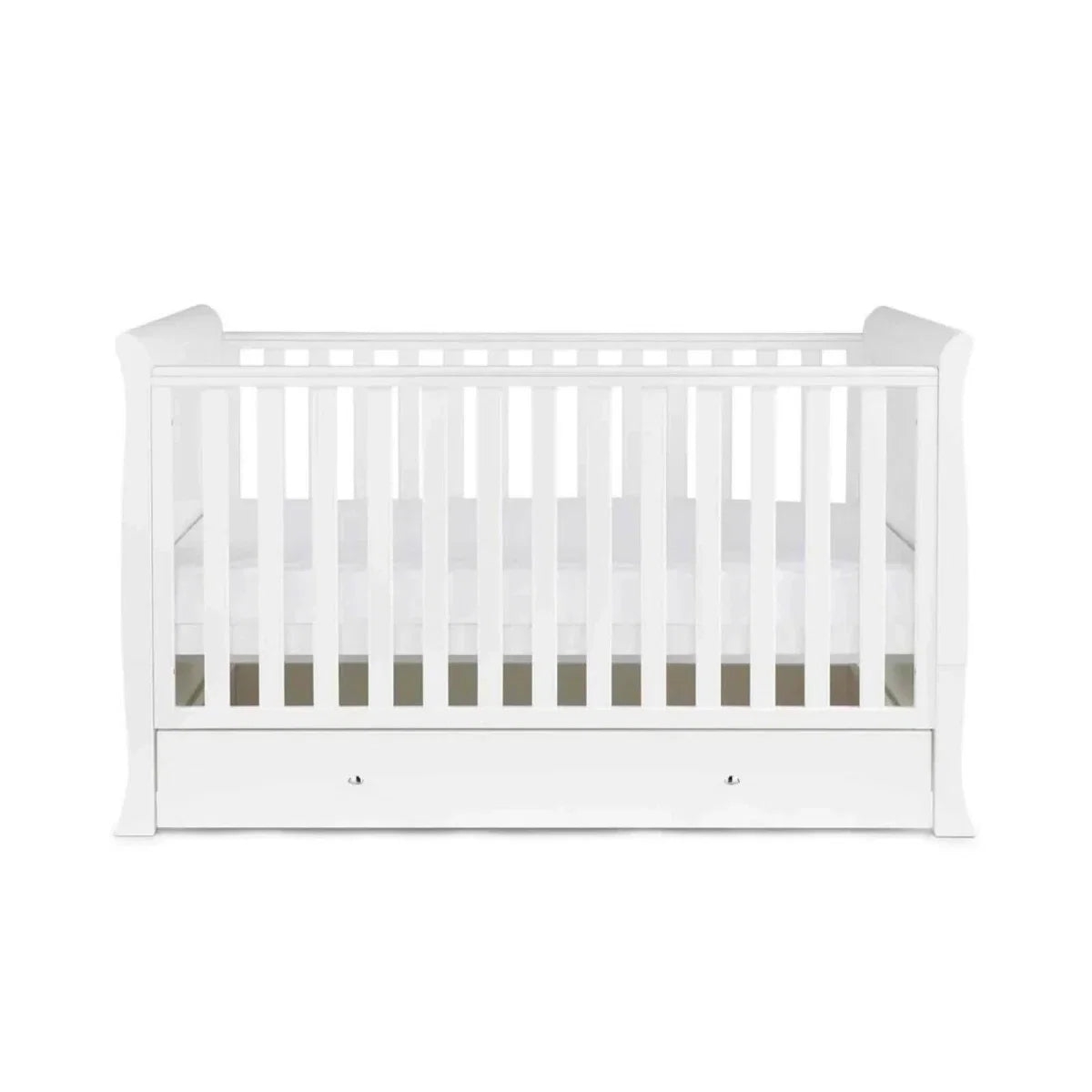 Ickle Bubba Snowdon Classic 3 Piece Furniture Set White - Fibre Mattress
