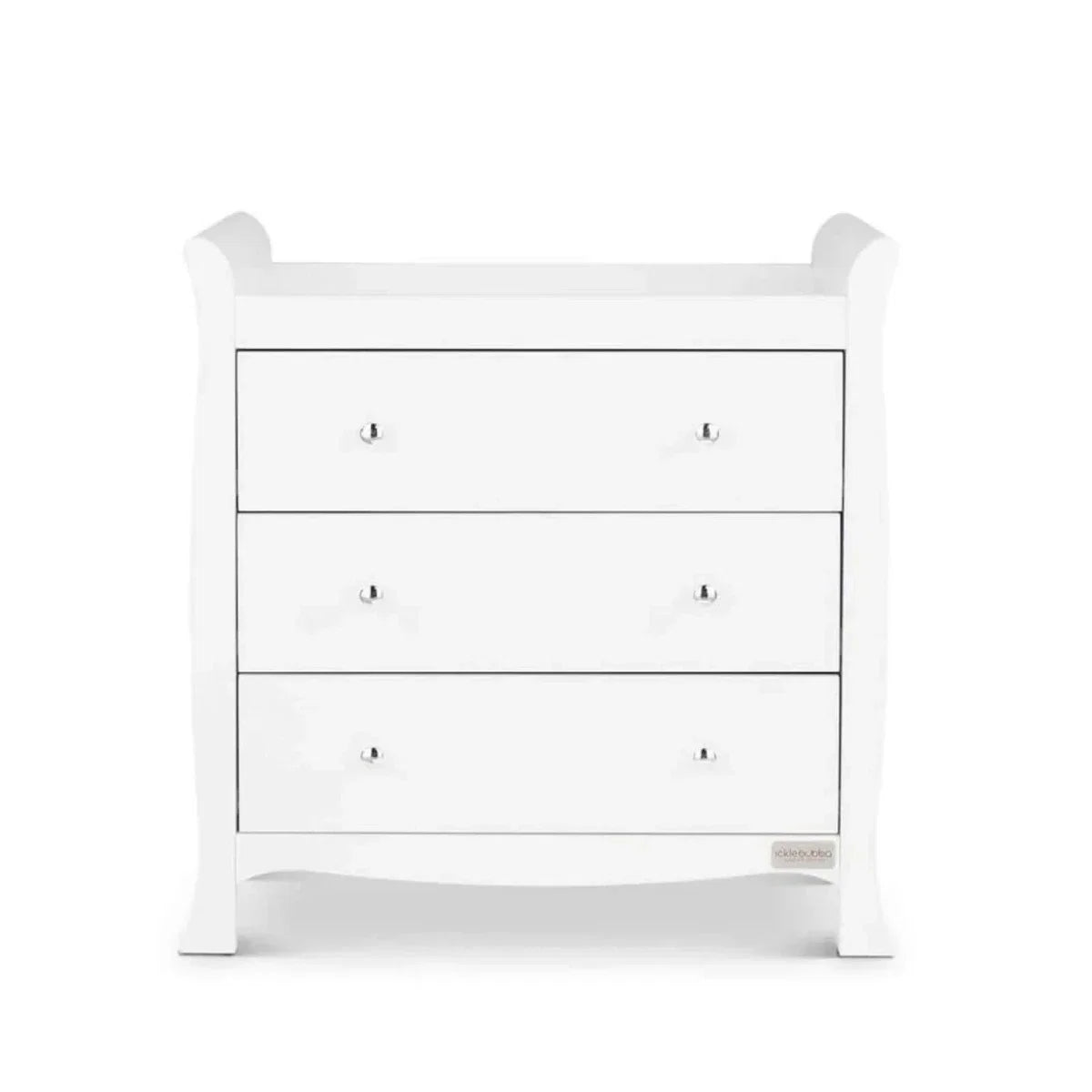 Ickle Bubba Snowdon Classic 3 Piece Furniture Set White - Fibre Mattress