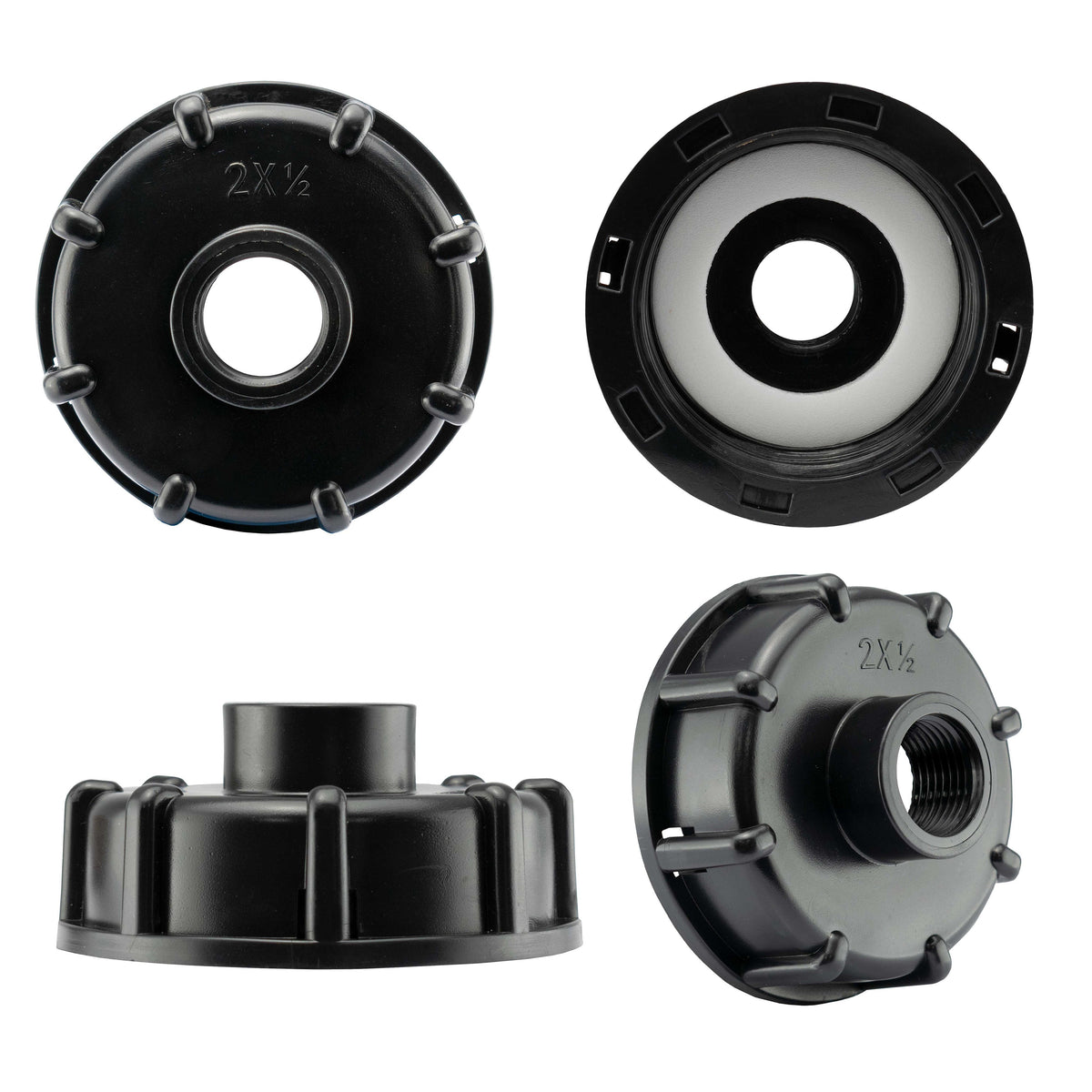 End Cap for IBC Tank with Built-in 1/2" BSPF Thread