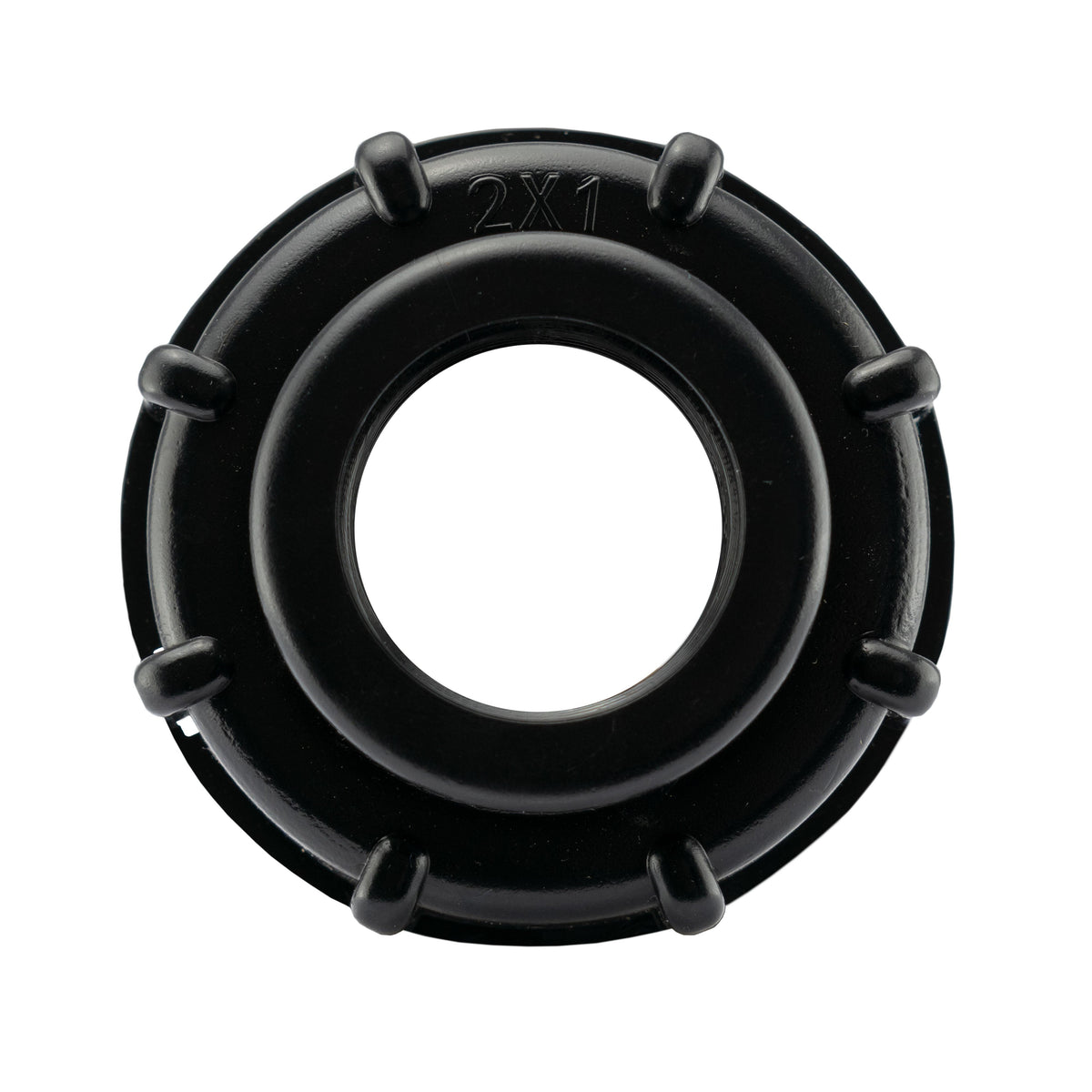 IBC 2” S60X6 Cap with Large Plastic Valve and MDPE Tee 32mm