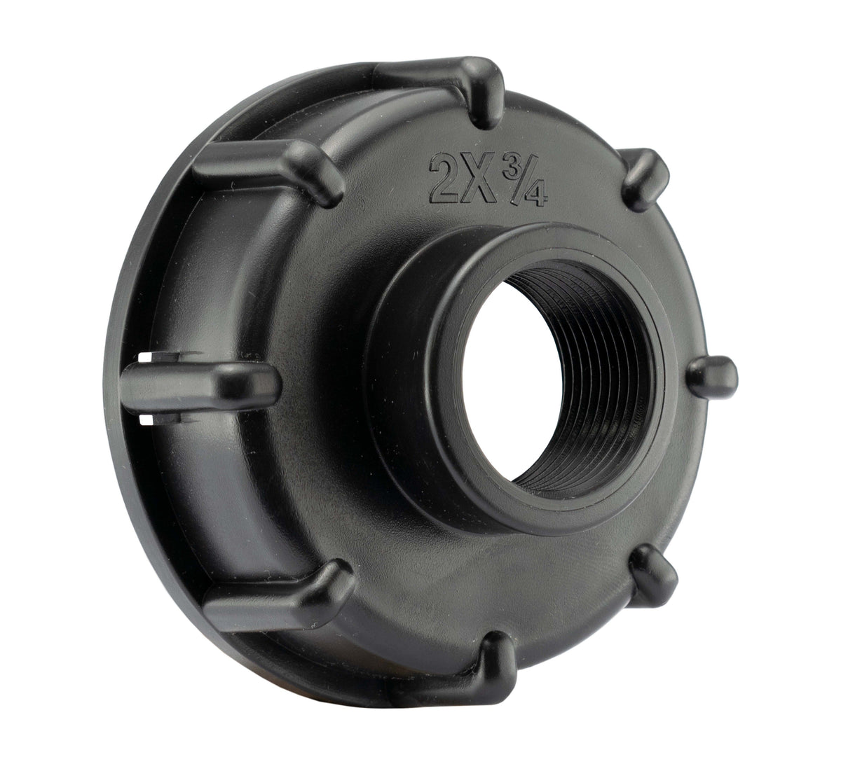 IBC 2” S60X6 Cap with ¾” BSP Threaded Hose Connector Blue