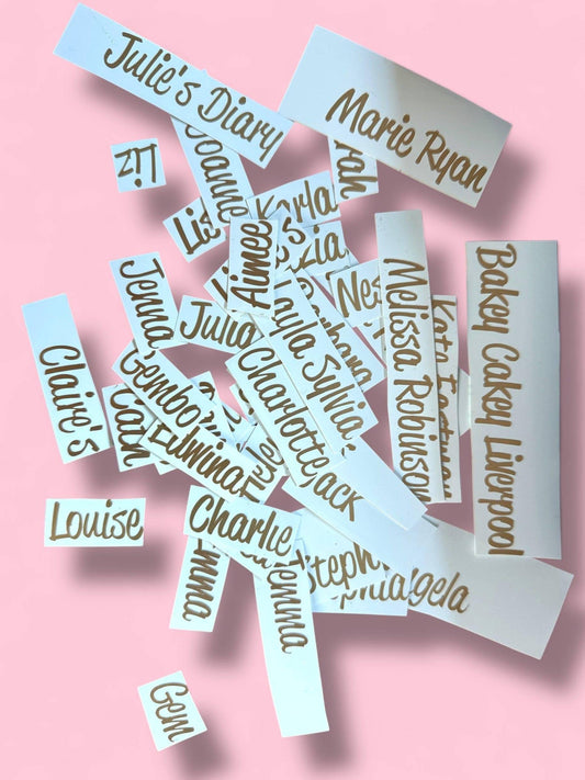 Diary Name Customisation