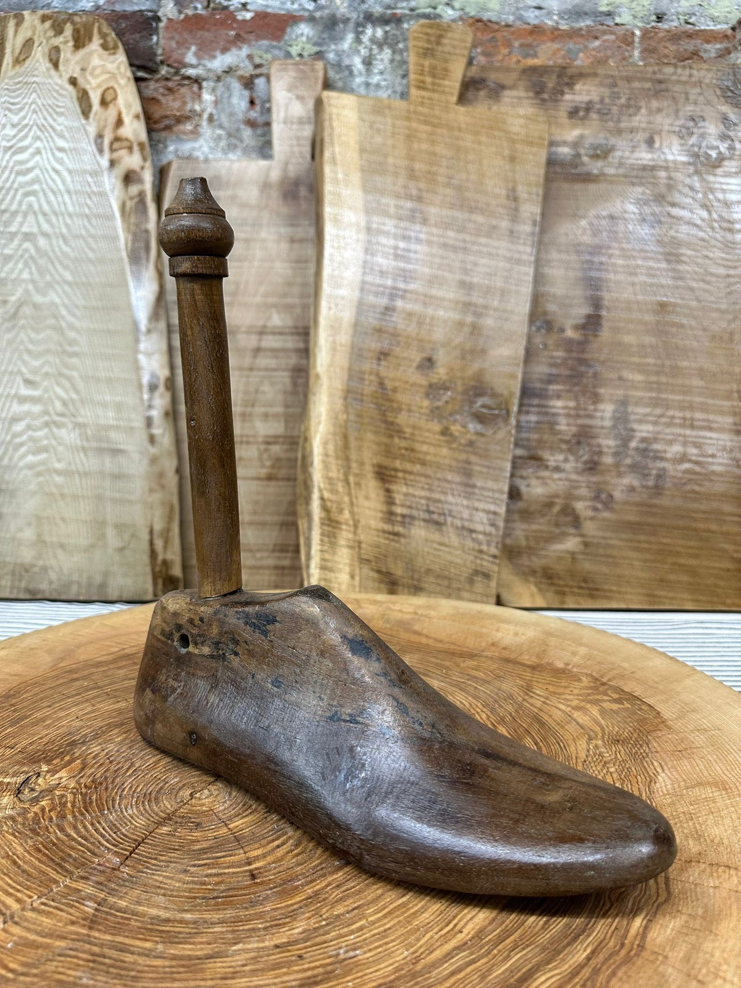 Vintage Shoe Stretcher / Shoe Last / Toilet Roll Holder / Kitchen Roll Holder