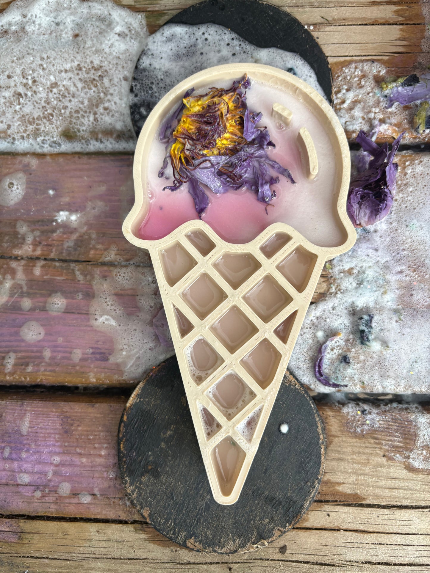 Ice cream sensory tray