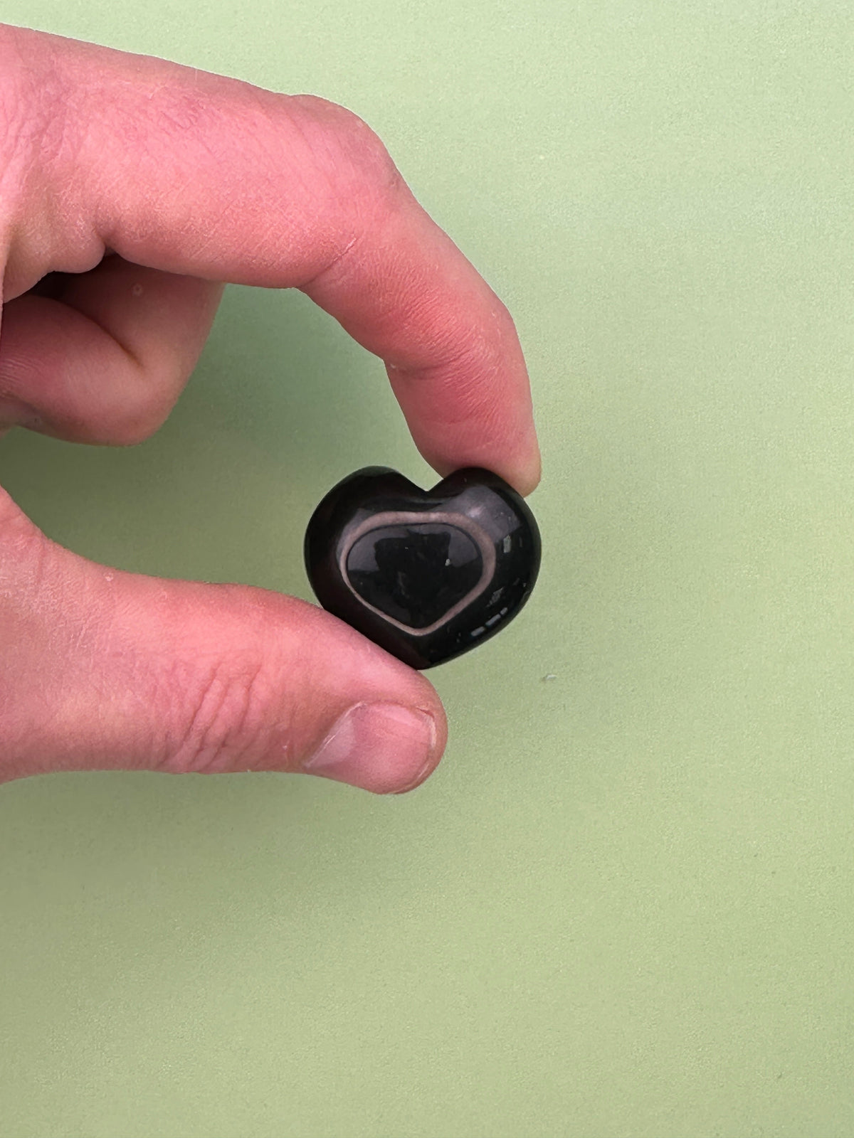 Black obsidian - Small heart