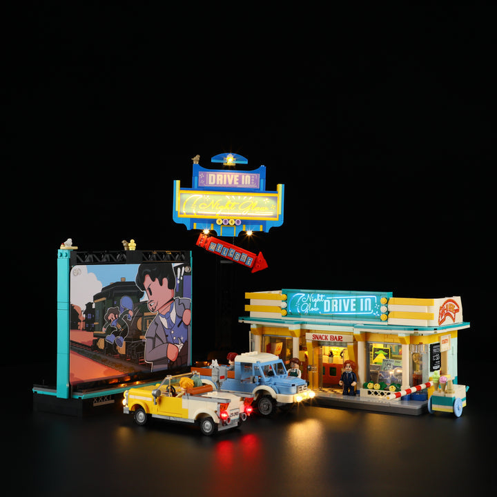 LUMIBRICKS - FUNWHOLE Night Glow Drive-In Movie Theatre L9081