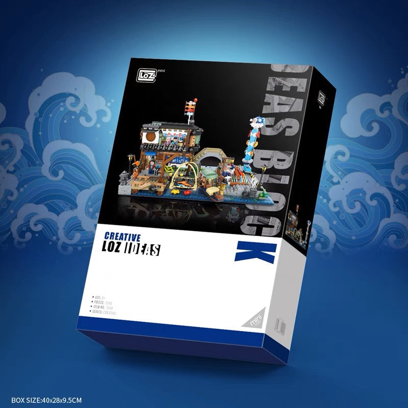 LOZ Creative Ideas Japanese Fish Stall /Fising Docks 1049