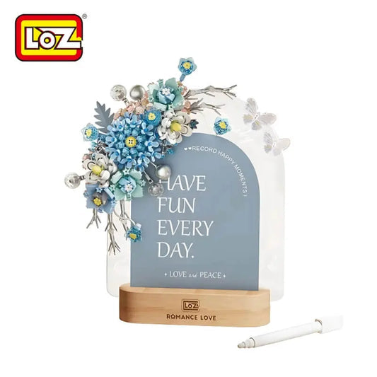 LOZ Dream Blue Floral Message Board 4121