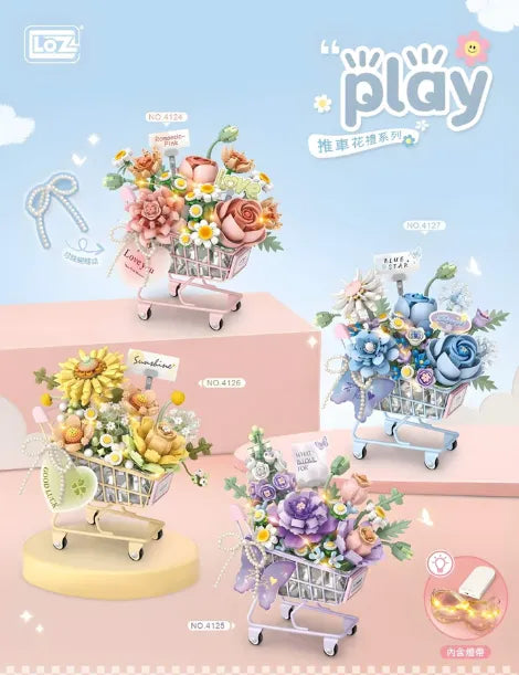 LOZ Blue Flower Trolley 4127