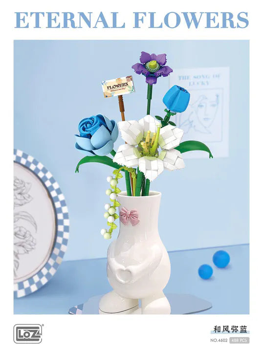 LOZ Eternal Flowers Blue Rose Bouquet 4602