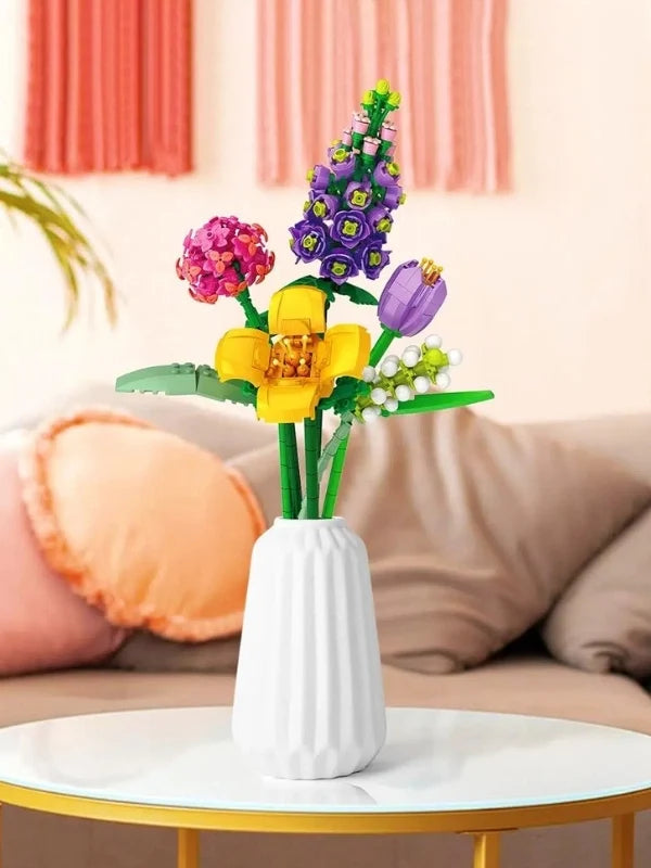 LOZ Eternal Flowers Lavender Purple Promise Bouquet 4604