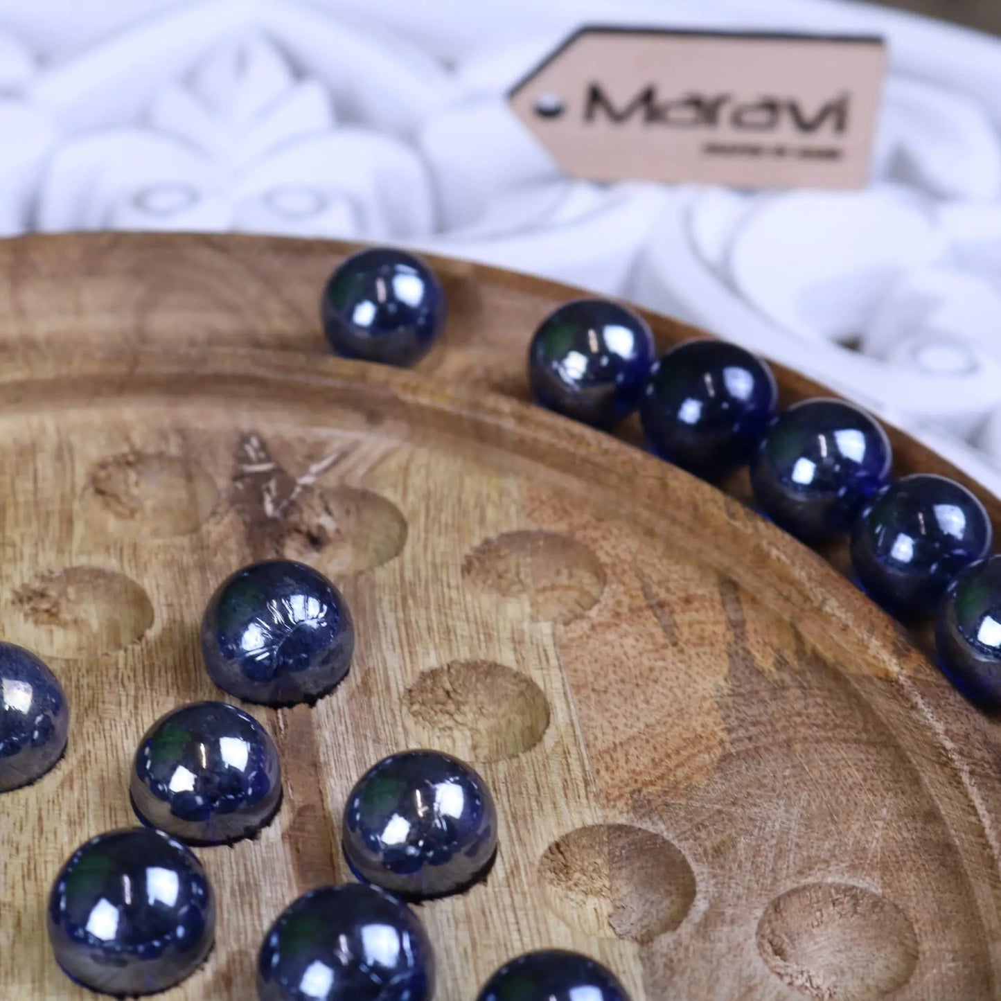 Ananda Wooden Solitaire Game Set