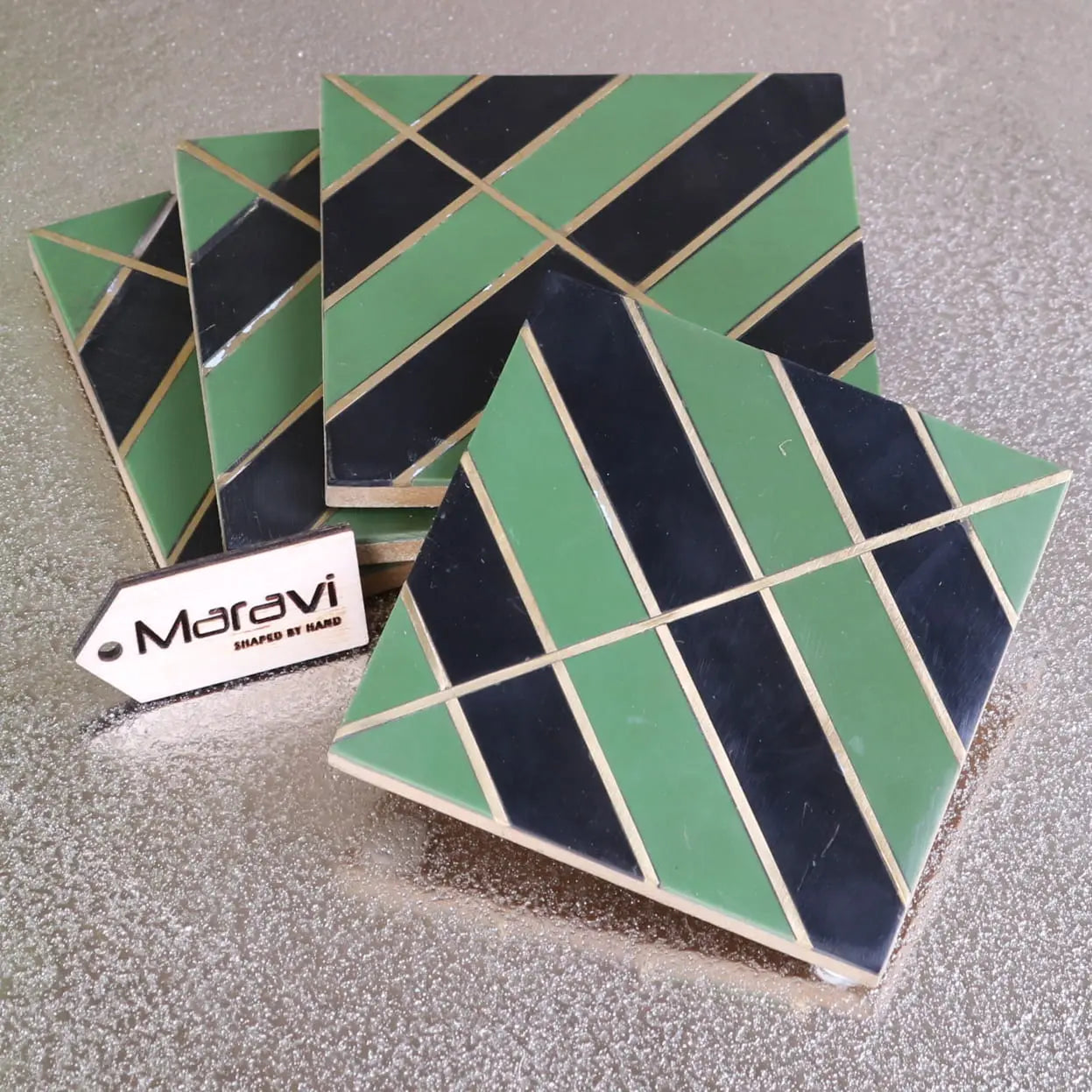 Panna Luxe Resin Coaster Set of 4