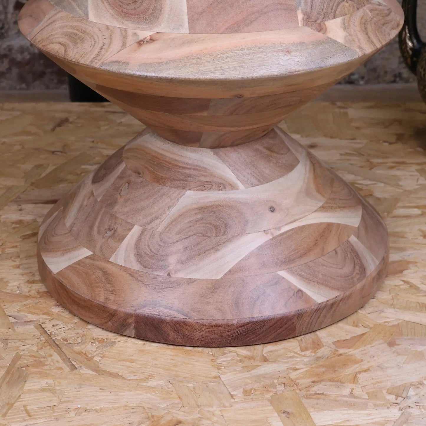 Ujha Totem Side Table Acacia Wood