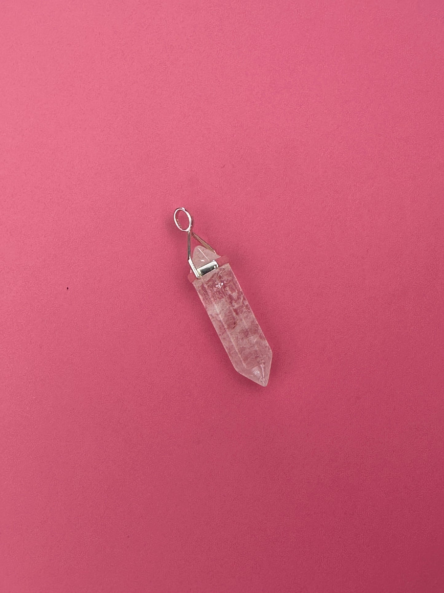 Positivity pendant - Clear quartz (sterling silver)