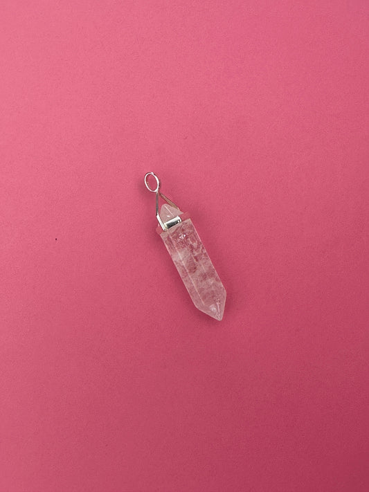 Positivity pendant - Clear quartz (sterling silver)