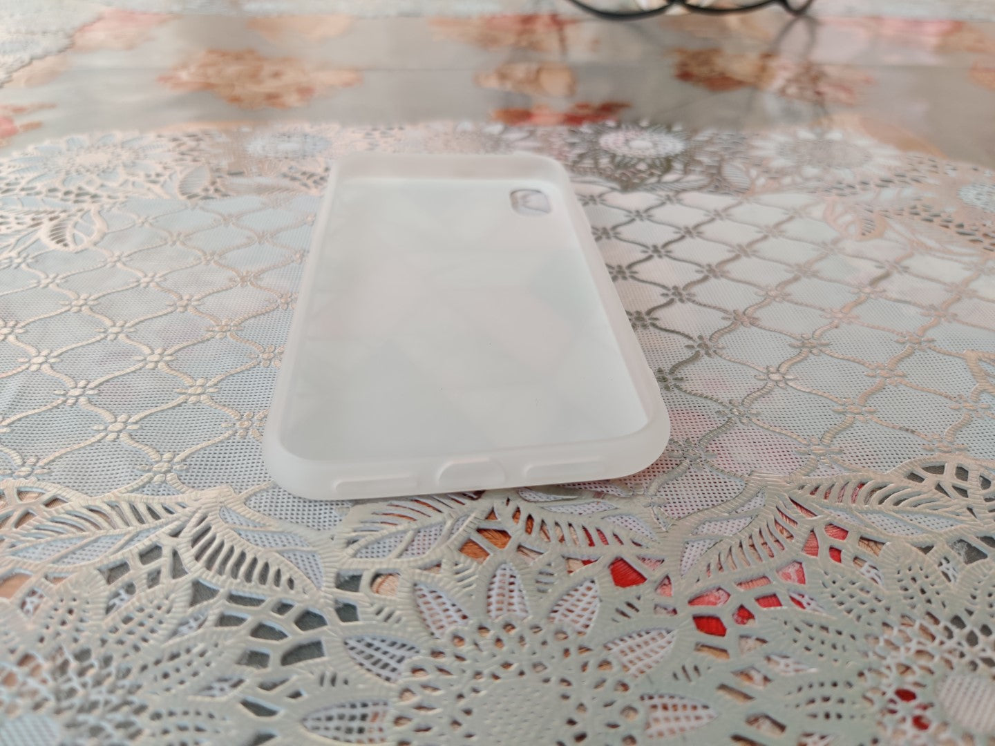 Marble Geometric TPU Coral Case - For iPhone XR