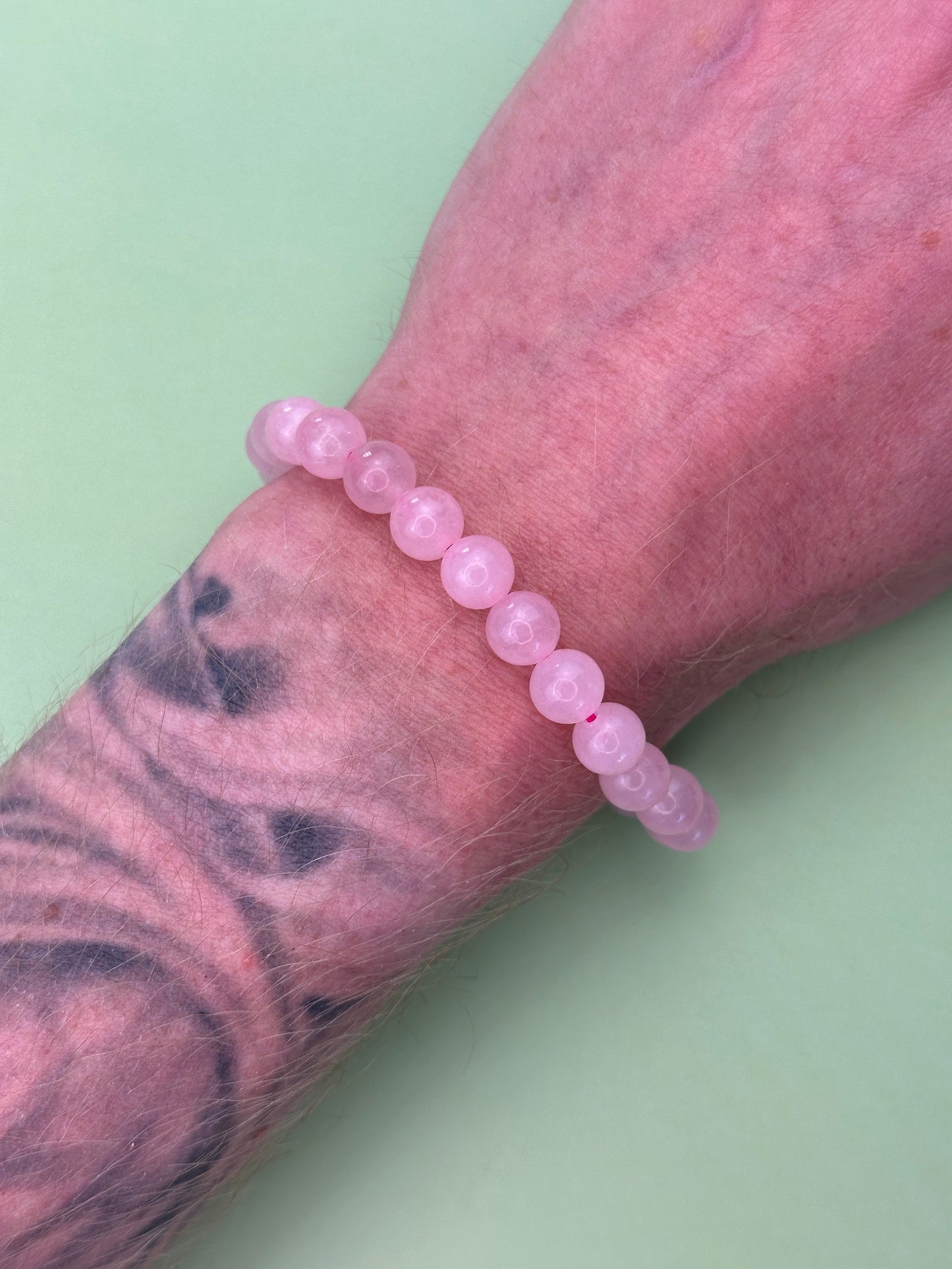 Rose Quartz - Love and reconciliation - Power bead bracelet