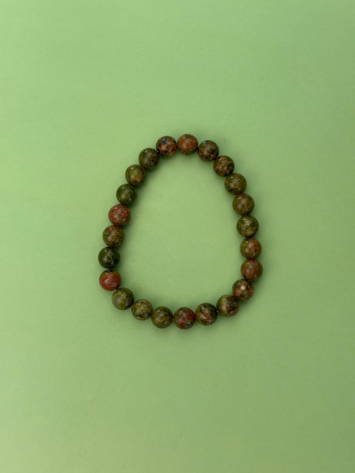Unakite - Healing and nurturing - Power bead bracelet