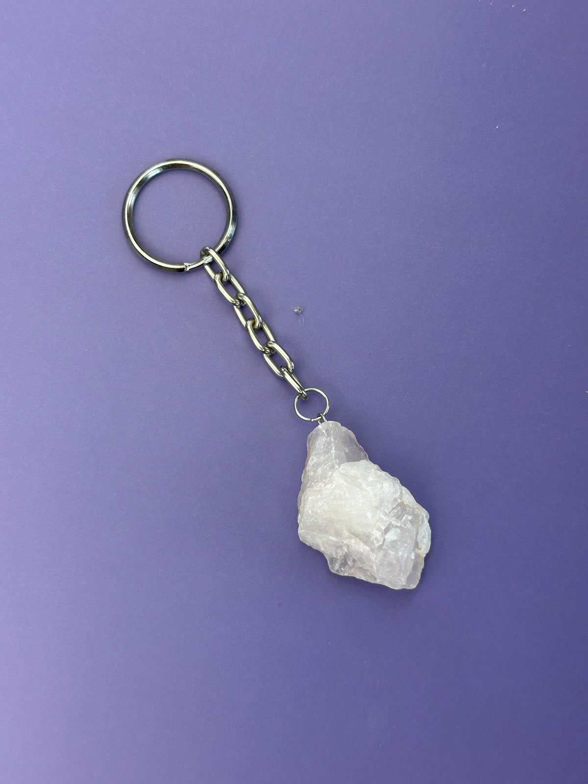 Rose quartz - Keyring - Rough