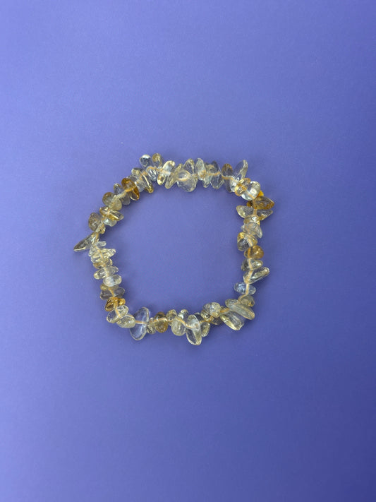 Citrine - Crystal chip bracelet