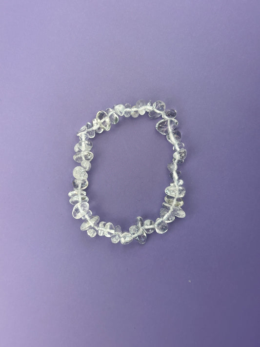 Clear quartz - Crystal chip bracelet
