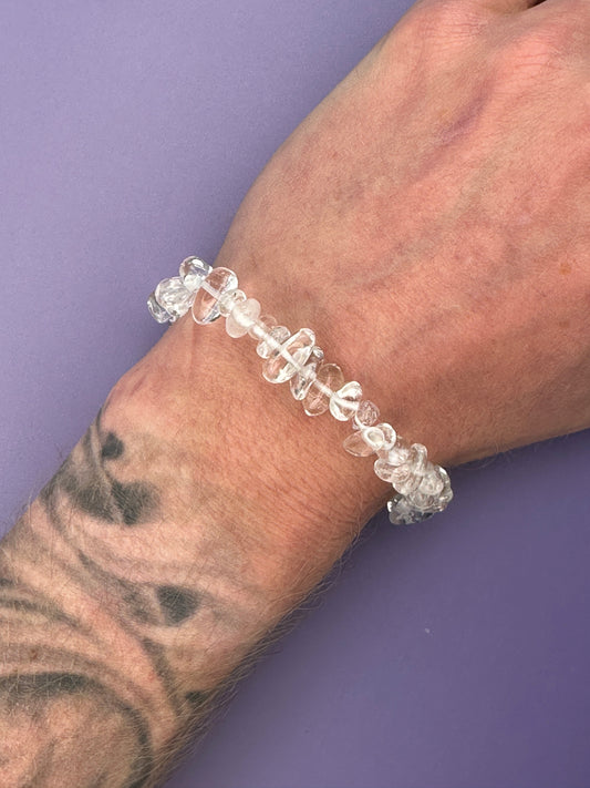 Clear quartz - Crystal chip bracelet