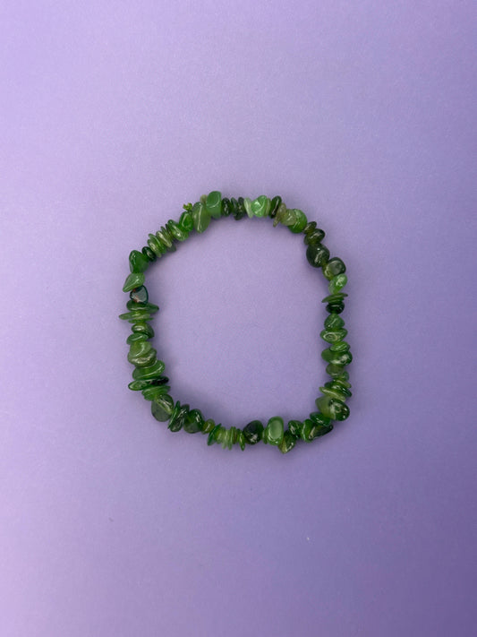 Jade - Crystal chip bracelet
