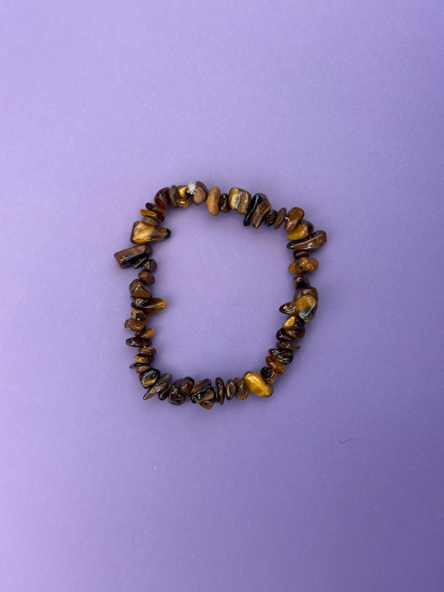 Tigers eye - Crystal chip bracelet