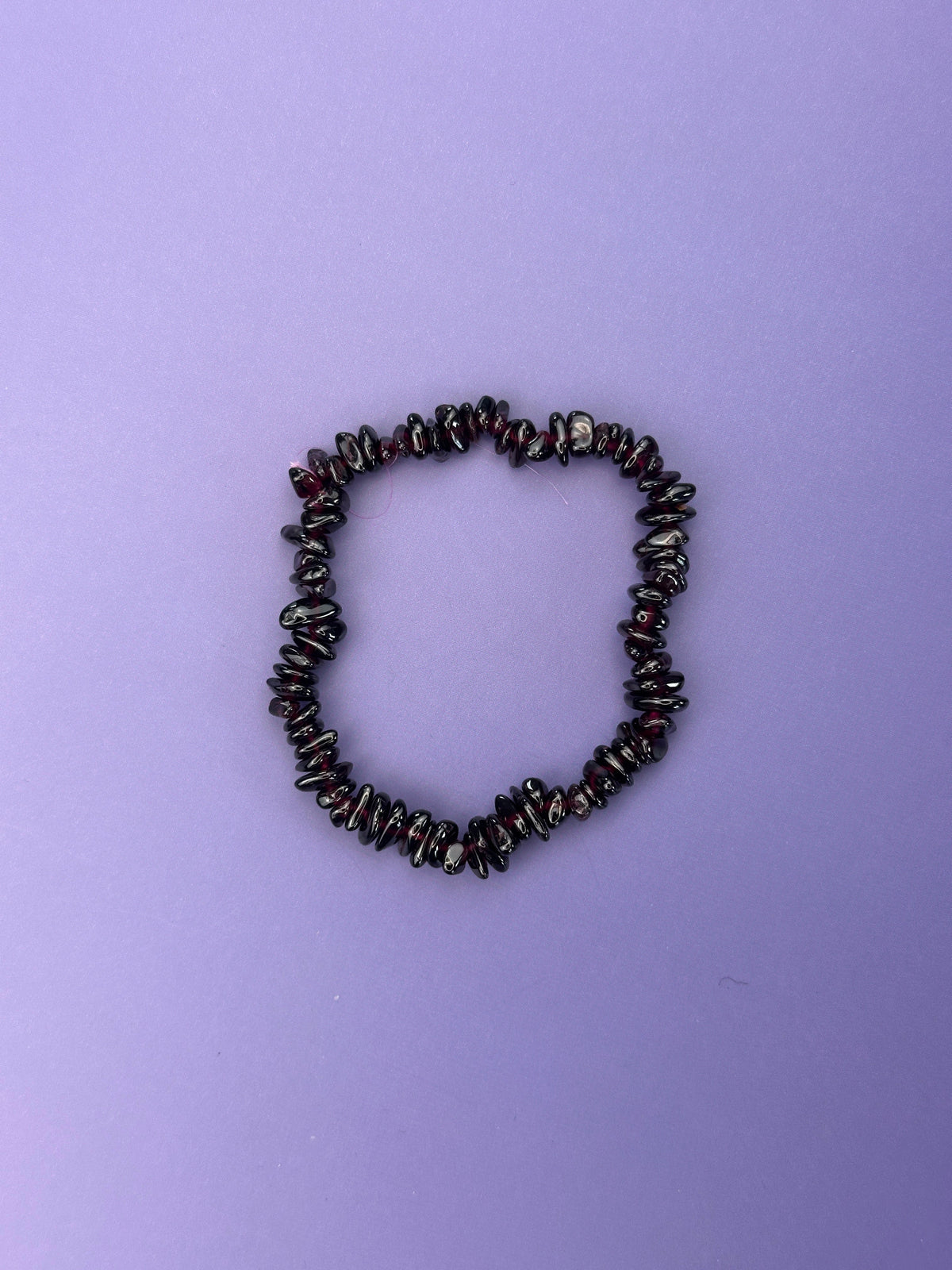 Ruby garnet - Crystal chip bracelet