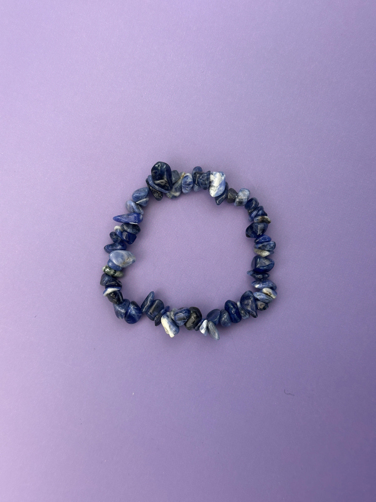 Sodalite - Crystal chip bracelet