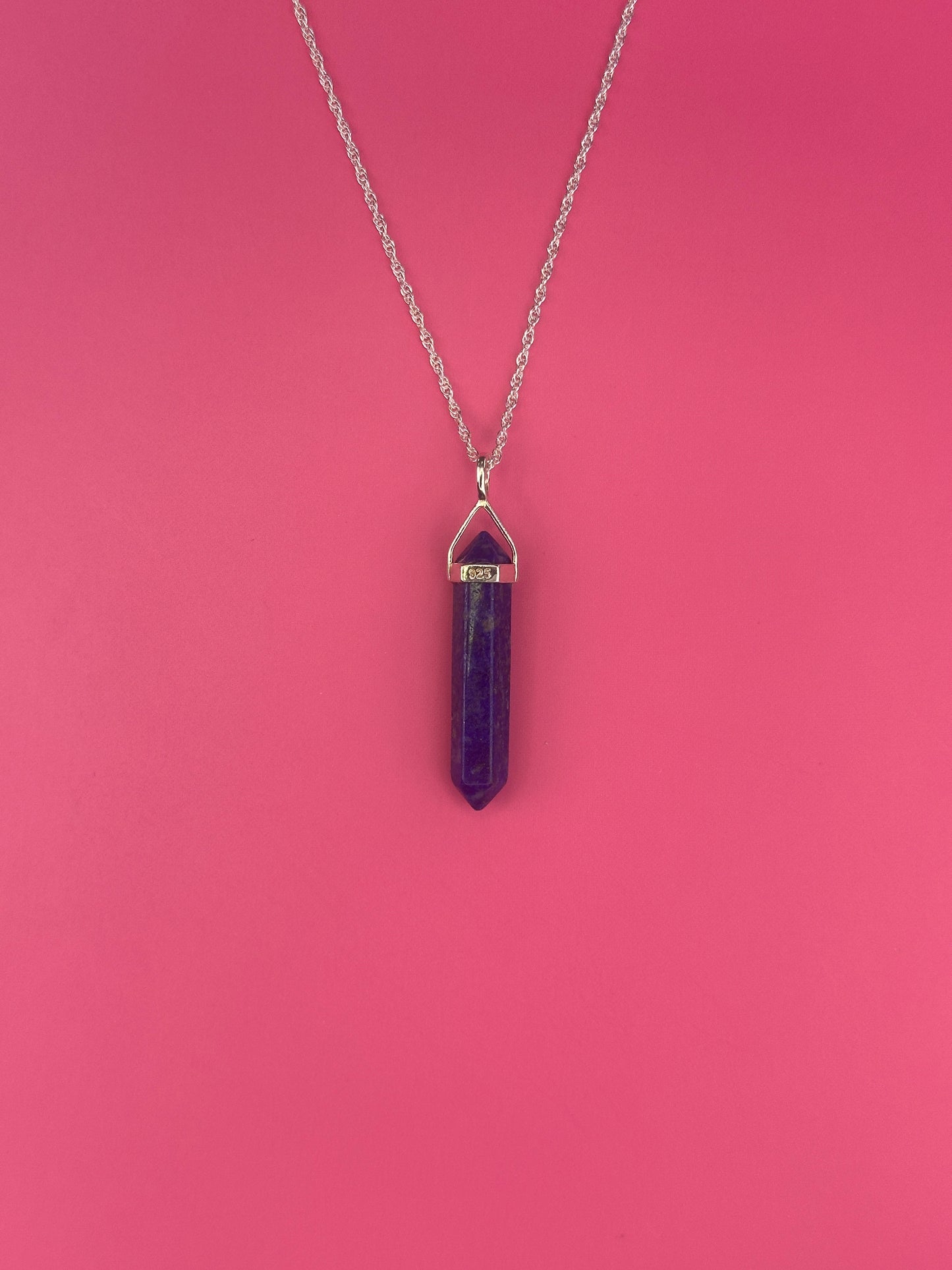 Enlightenment pendant - Lapis lazuli (sterling silver)