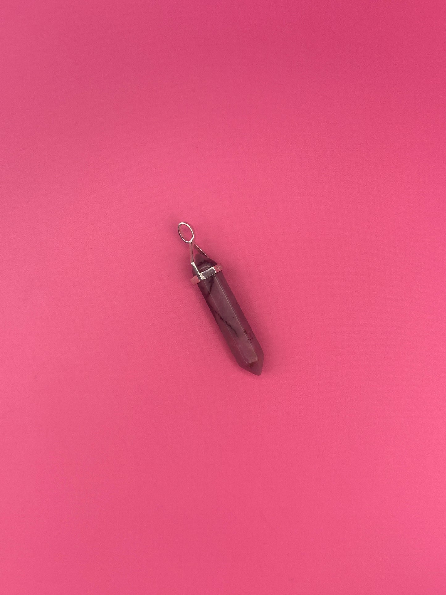 Relationships pendant - Rhodonite (sterling silver)