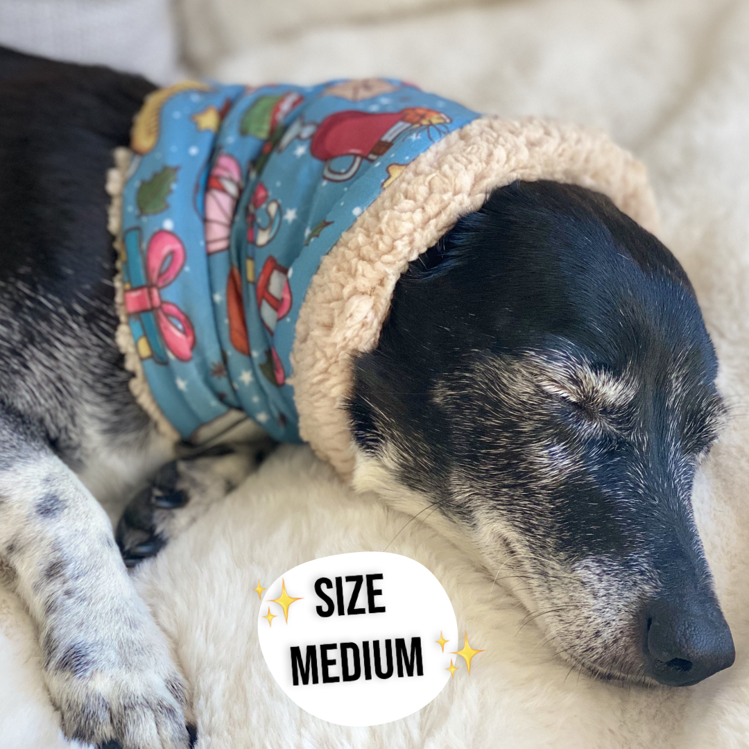 Blushing Leopard Dog Snood