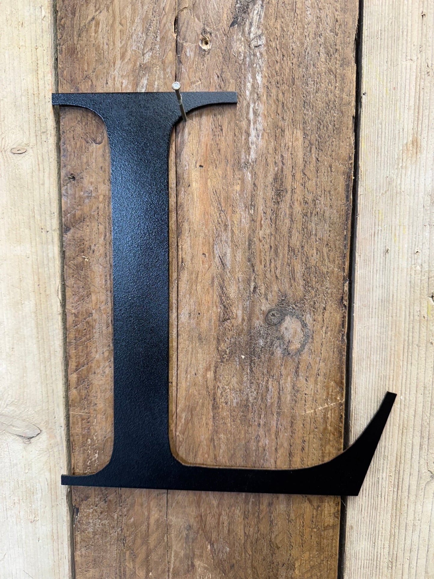 Vintage Black Metal Alphabet Letters – 5” or 12” Decorative Lettering A–Z