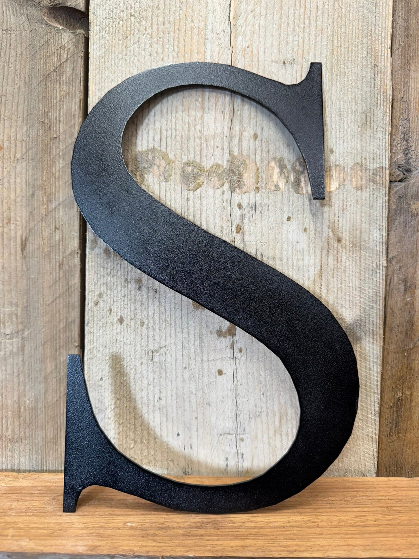 Vintage Black Metal Alphabet Letters – 5” or 12” Decorative Lettering A–Z