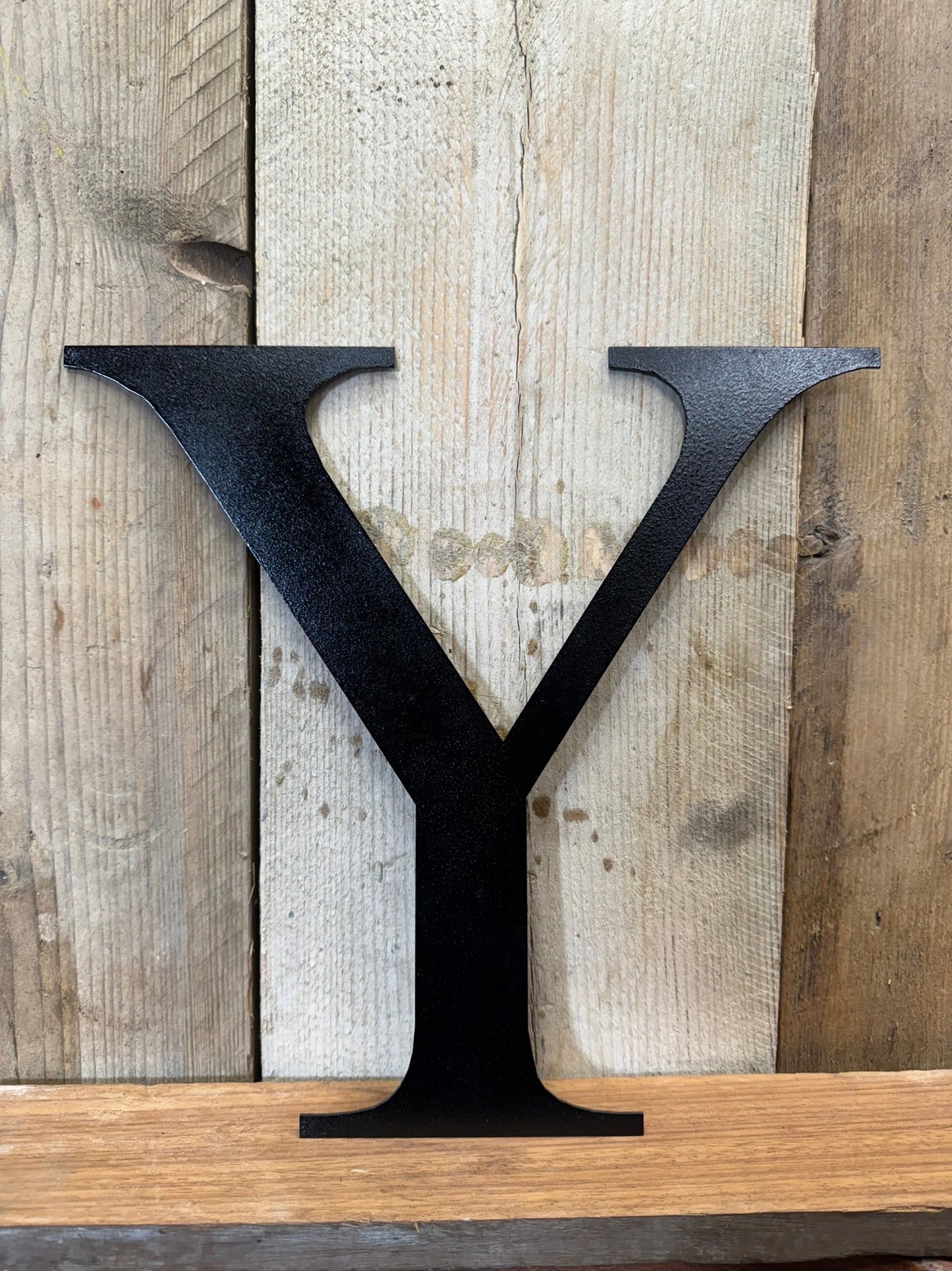 Vintage Black Metal Alphabet Letters – 5” or 12” Decorative Lettering A–Z