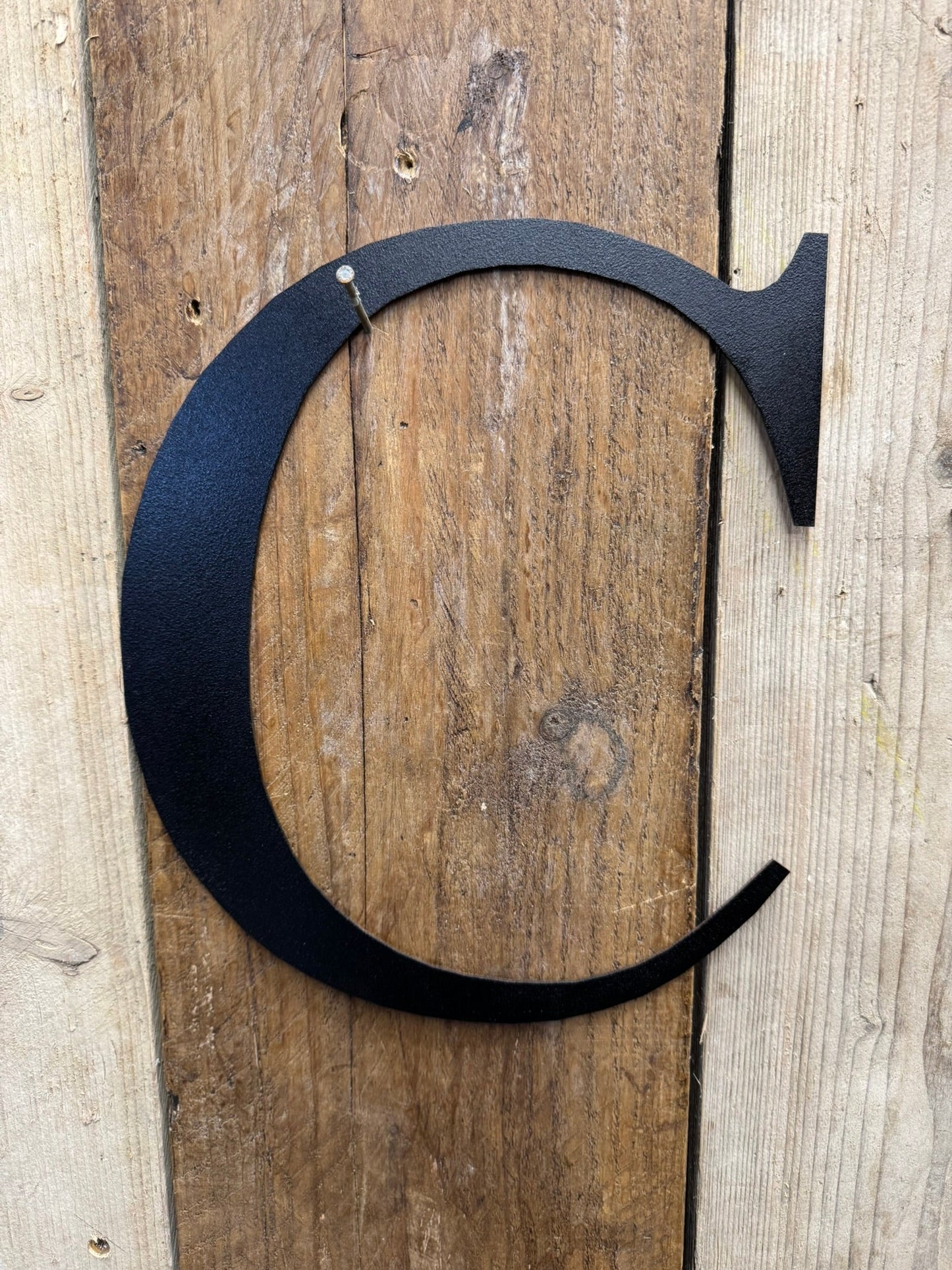 Vintage Black Metal Alphabet Letters – 5” or 12” Decorative Lettering A–Z