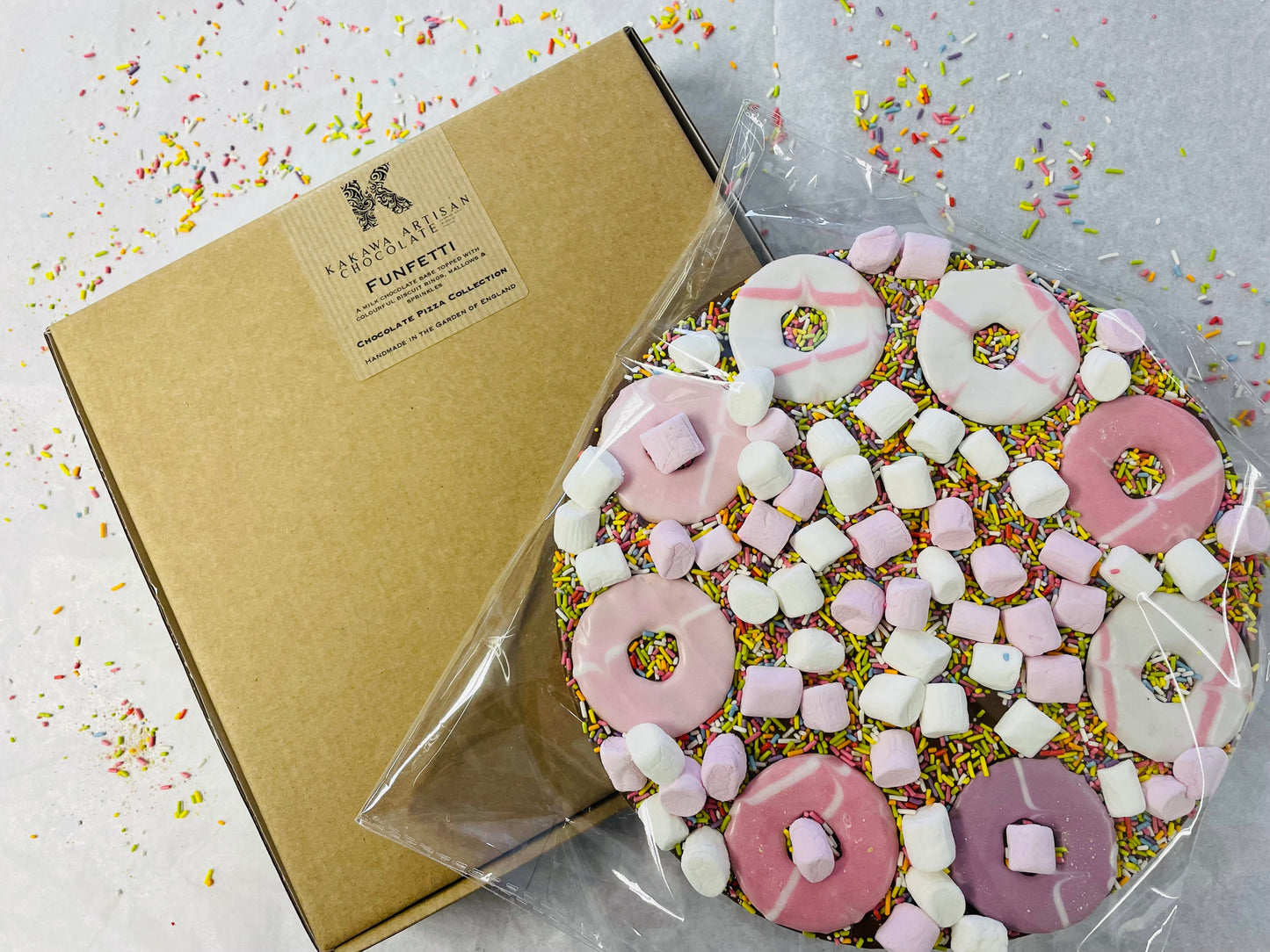 Funfetti Milk Chocolate Pizza - 300g